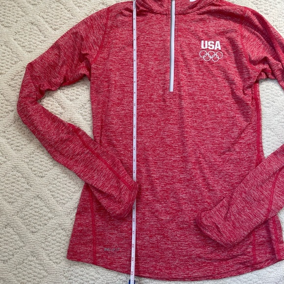 USA Olympic Nike Womens Dri-Fit Heathered Element 1/2 Zip, Size Small - Picture 7 of 9